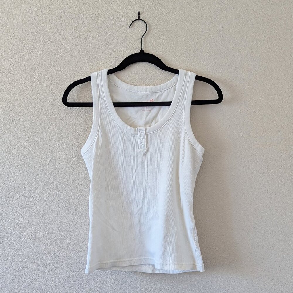 Papinelle Henley Tank Top with Shelf Bra
